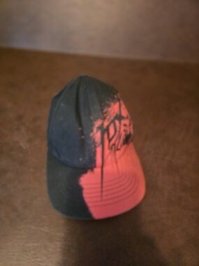 Black and Red Graphic Baseball Cap - Unbranded